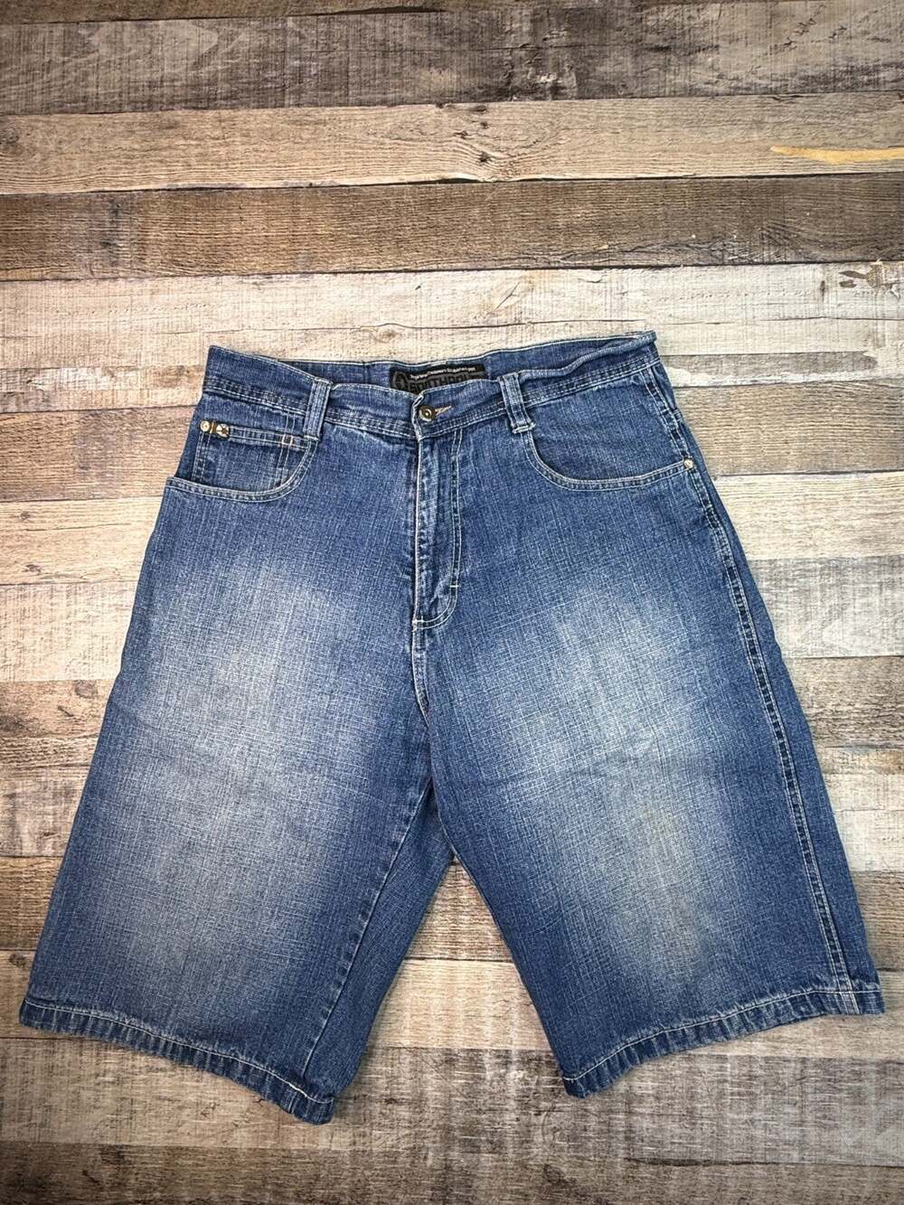 Vintage Y2K Southpole Jean Shorts Mens Size 34 Jorts Streetwear Baggy Loose 13"